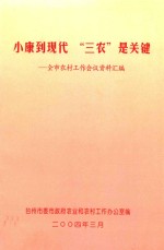 小康到现代“三农”是关键  全市农村工作会议资料汇编