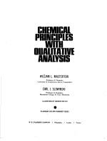 CHEMICAL PRINCIPLES WITH QUALITATIVE ANALYSIS