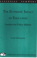 THE ECONOMIC IMPACT OF EDUCATION