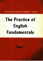 THE PRACTICE OF ENGLISH FUNDAMENTALS FORM A