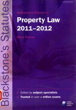 BLACKSTONE'S STATUTES ON PROPERTY LAW 2011-2012 19TH EDITION