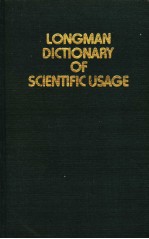 LONGMAN DICTIONARY OF SCIENTIFIC USAGE