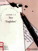 INTERACTIVE ENGLISH LESSON 1.3 TWO