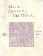 MASTERS ABSTRACTS INTERNATIONAL 2011  VOL.49 NO.02