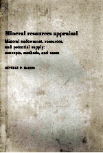 MINERAL RESOURCES APPRAISAL