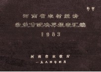 河南省农村经济收益分配决算报表汇编  1983