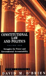 CONSTITUTIONAL LAW AND POLITICS