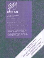 poetry criticismannual cumulative title index  covers volumes 1-141