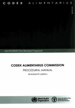 CODEX ALIMENTARIUS COMMISSION PROCEDURAL MANUAL