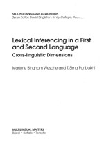 LEXICAL INFERENCING IN A FIRST AND SECOND LANGUAGE: CROSS-LINGUISTIC DIMENSIONS