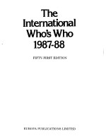 The International Whos Who 1987-88