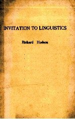 INVITATION TO LINGUISTICS