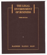 THE LEGAL ENVIRONMENT OF BUSINESS