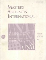 MASTERS ABSTRACTS INTERNATIONAL 2011  VOL.49 NO.01