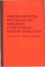 INSTRUMENTAL METHODS OF ORGANIC FUNCTIONAL GROUP ANALYSIS