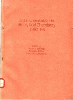 Instrumentation in Analytical Chemistry 1982-86