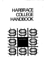 HARBRACE COLLEGE HANDBOOK (Ninth Edition)