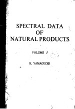 SPECTRAL DATA OF NATURAL PRODUCTS VOLUME I