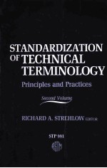 STANDARDIZATION OF TECHNICAL TERMINOLOGY:PRINCIPLES AND PRACTICES SECOND EDITION