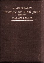 SHAKESPEARE'S HISTORY OF THE LIFE AND DEATH OF KING JOHN.