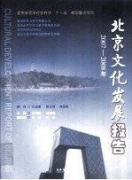 北京文化发展报告  2007-2008年