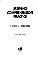 LISTENING COMPREHENSION PRACTICE STUDENT'S BOOK