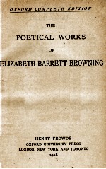 THE POETICAL WORKS ELIZABETH BARRETT BROWNING