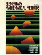 ELEMENTARY MATHEMATICAL METHODS THIRD EDITION