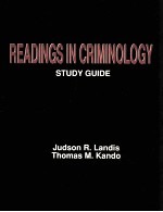 READINGS IN CRIMINOLOGY STUDY GUIDE