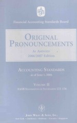 ORIGINAL PRONOUNCEMENTS AS AMENDED 2006/2007 EDITION VOLUME II FASB STATEMENTS OF STANDARDS 121-156