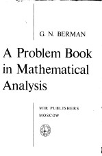 A Problem Book in Mathematical Analysis