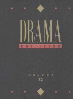 drama criticism  volume 52