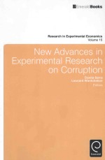 NEW ADV ANCES IN EXPERIMENTAL RESEARCH ON CORRUPTION