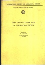 THE CONSTITUTIVE LAW IN THERMOPLASTICITY