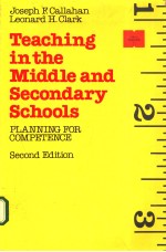 Teaching in the Middle and Secondary Schools