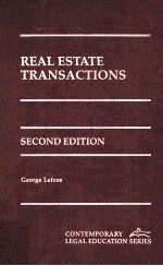 REAL ESTATE TRANSACTIONS SECOND EDITION