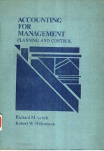 ACCOUNTING FOR MANAGEMENT:PLANNING AND CONTROL