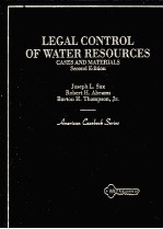 LEGAL CONTROL OF WATER RESOURCES CASES AND MATERIALS SECOND EDITION