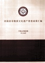 河南省非物质文化遗产普查成果汇编  平顶山市类别卷  手工技艺  3