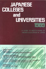 JAPANESE COLLEGES AND UNIVERSITIES 1989