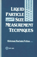 LIQUID PARTICELE SIZE MEASUREMENT TECHNIQUES:2ND VOLUME