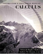 INSTRUCTOR'S SOLUTIONS MANUAL TO ACCOMPANY CALCULUS