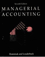 MANAGERIAL ACCOUNTING SEVENTH EDITION