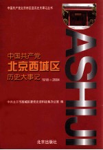 中国共产党北京西城区历史大事记  1918-2004