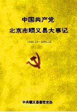 中国共产党北京市顺义县大事记  1948.12-1990.12