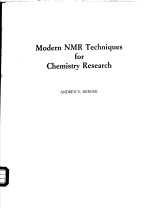 MODERN NMR TECHNIQUES FOR CHEMISTRY RESEARCH