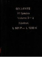 SOLVENTS IR Spectra Volume 3-4