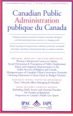 CANADIAN PUBLIC ADMINISTRATION PUBLIQUE DU CANADA 2013 VOL.56 NO.4