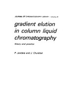 gradient elution in column liquid chromatography  theory and practice