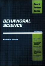 BOARD REVIEW SERIES BEHAVIORAL SCIENCE 2ND EDITION